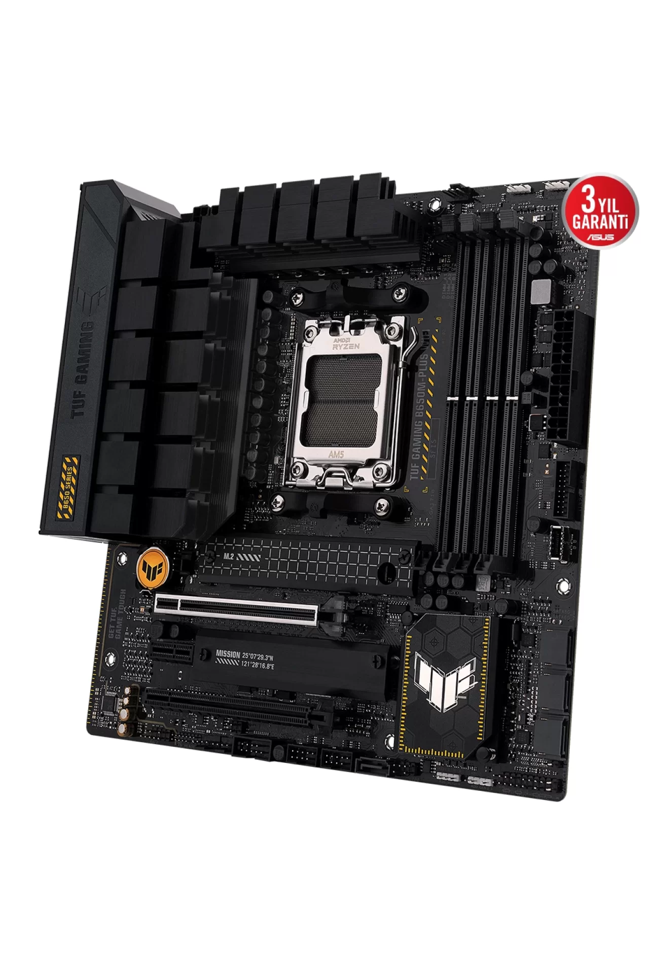 Asus Tuf Gaming B650M-PLUS WiFi 6400MHz(OC) DDR5 Soket AM5 M.2 HDMI DP mATX Anakart