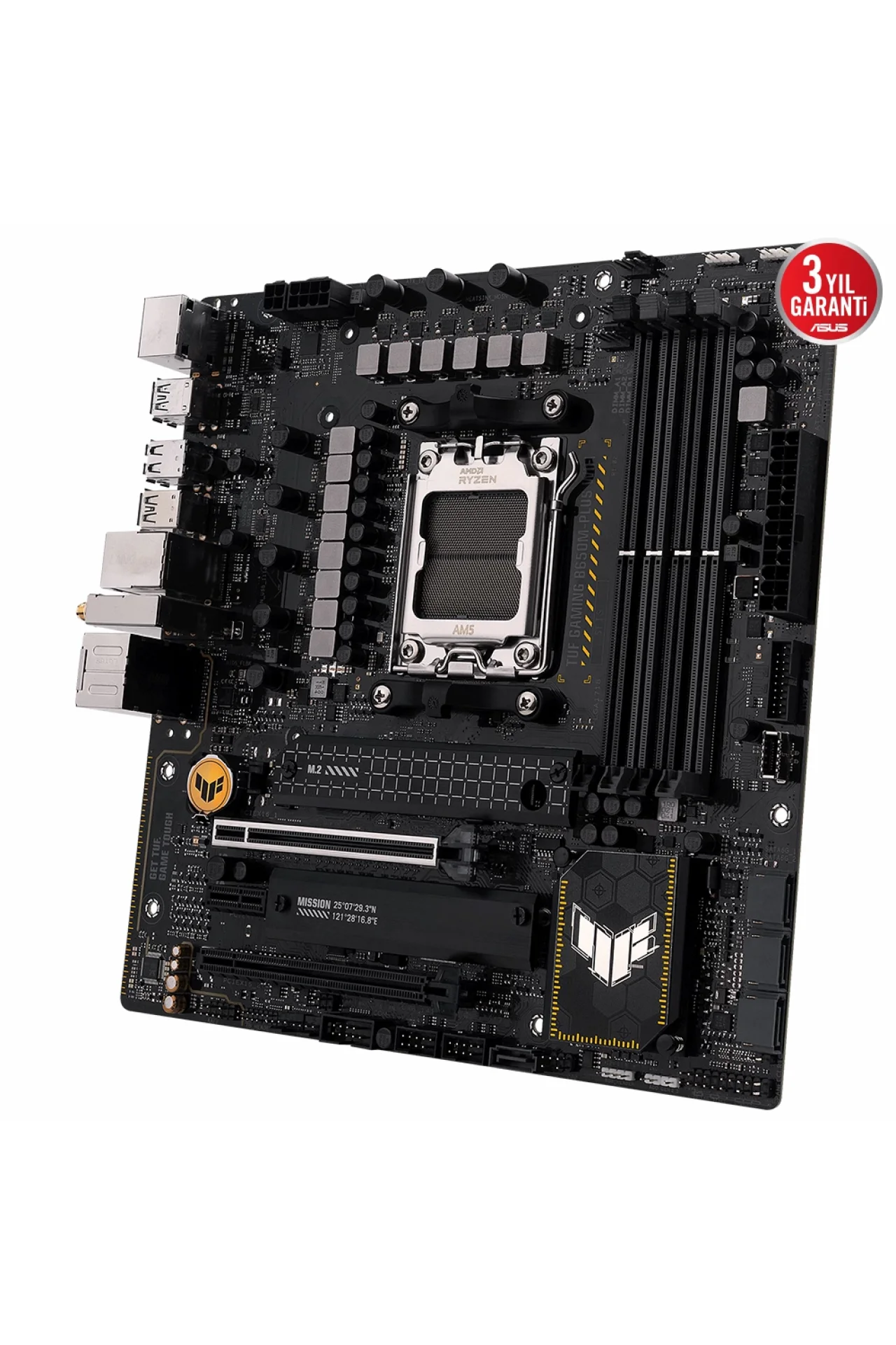 Asus Tuf Gaming B650M-PLUS WiFi 6400MHz(OC) DDR5 Soket AM5 M.2 HDMI DP mATX Anakart