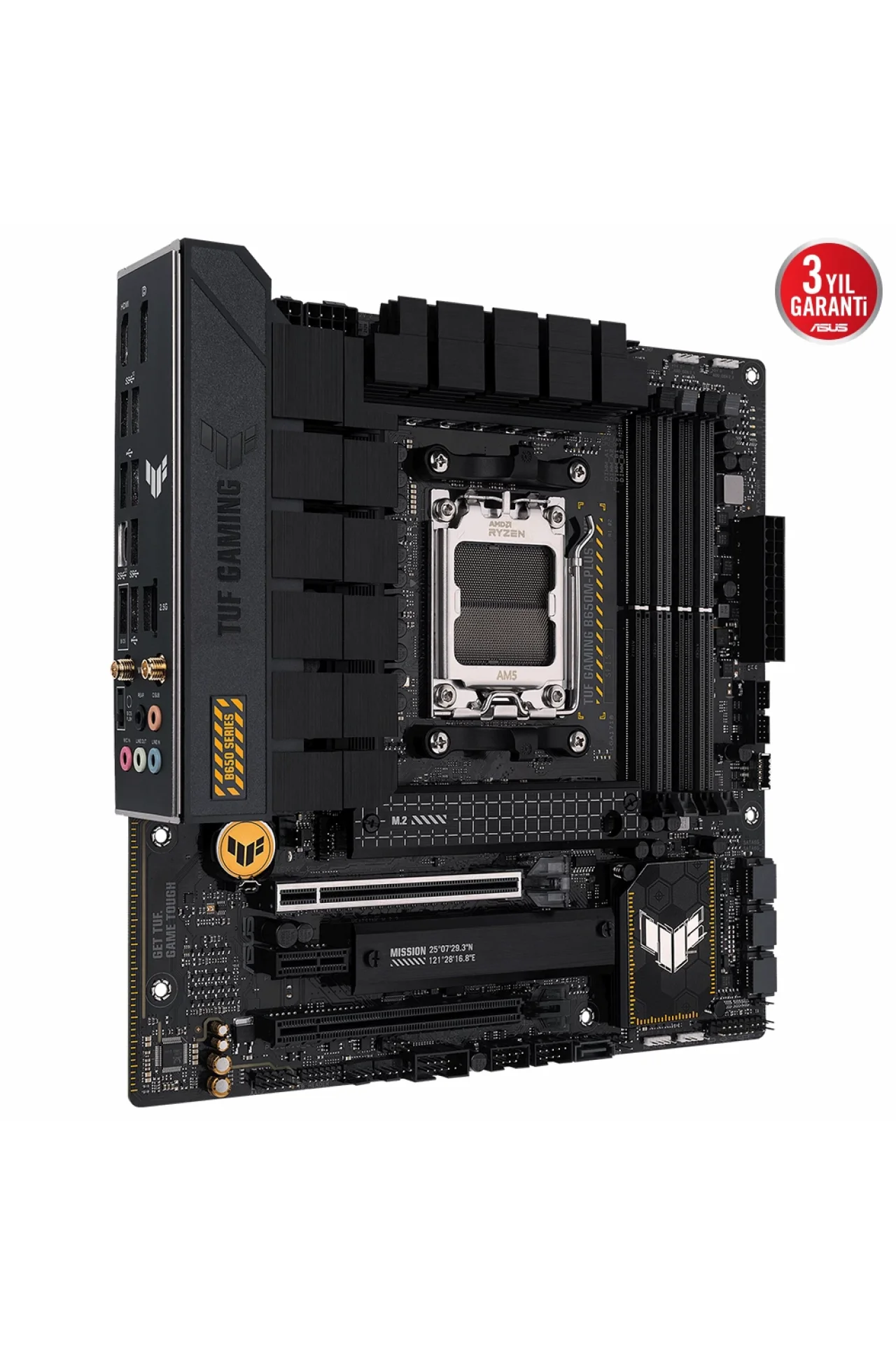 Asus Tuf Gaming B650M-PLUS WiFi 6400MHz(OC) DDR5 Soket AM5 M.2 HDMI DP mATX Anakart
