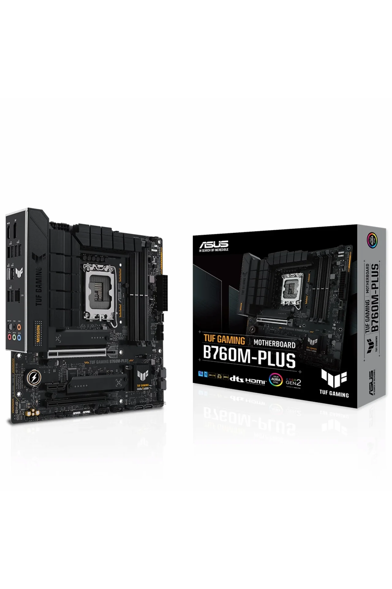 Asus Tuf Gaming B760M-Plus 7200MHz (OC) DDR5 Soket 1700 M.2 HDMI DP mATX Anakart
