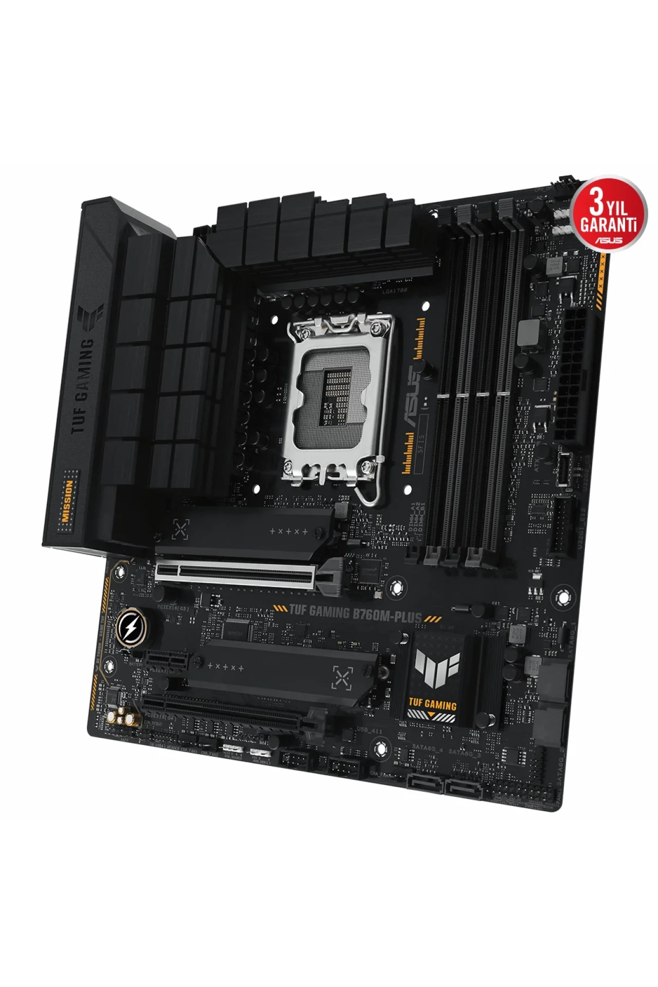 Asus Tuf Gaming B760M-Plus 7200MHz (OC) DDR5 Soket 1700 M.2 HDMI DP mATX Anakart