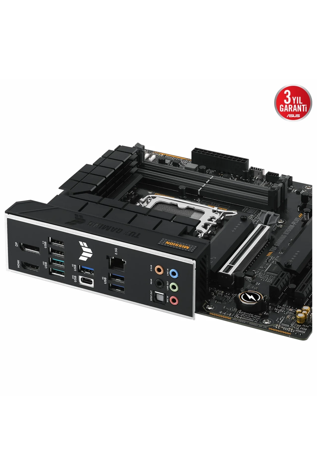 Asus Tuf Gaming B760M-Plus 7200MHz (OC) DDR5 Soket 1700 M.2 HDMI DP mATX Anakart