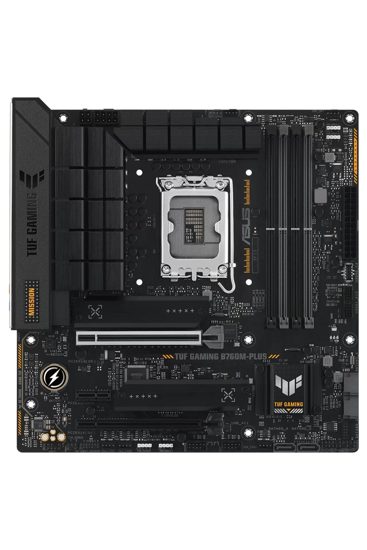 Asus Tuf Gaming B760M-Plus 7200MHz (OC) DDR5 Soket 1700 M.2 HDMI DP mATX Anakart