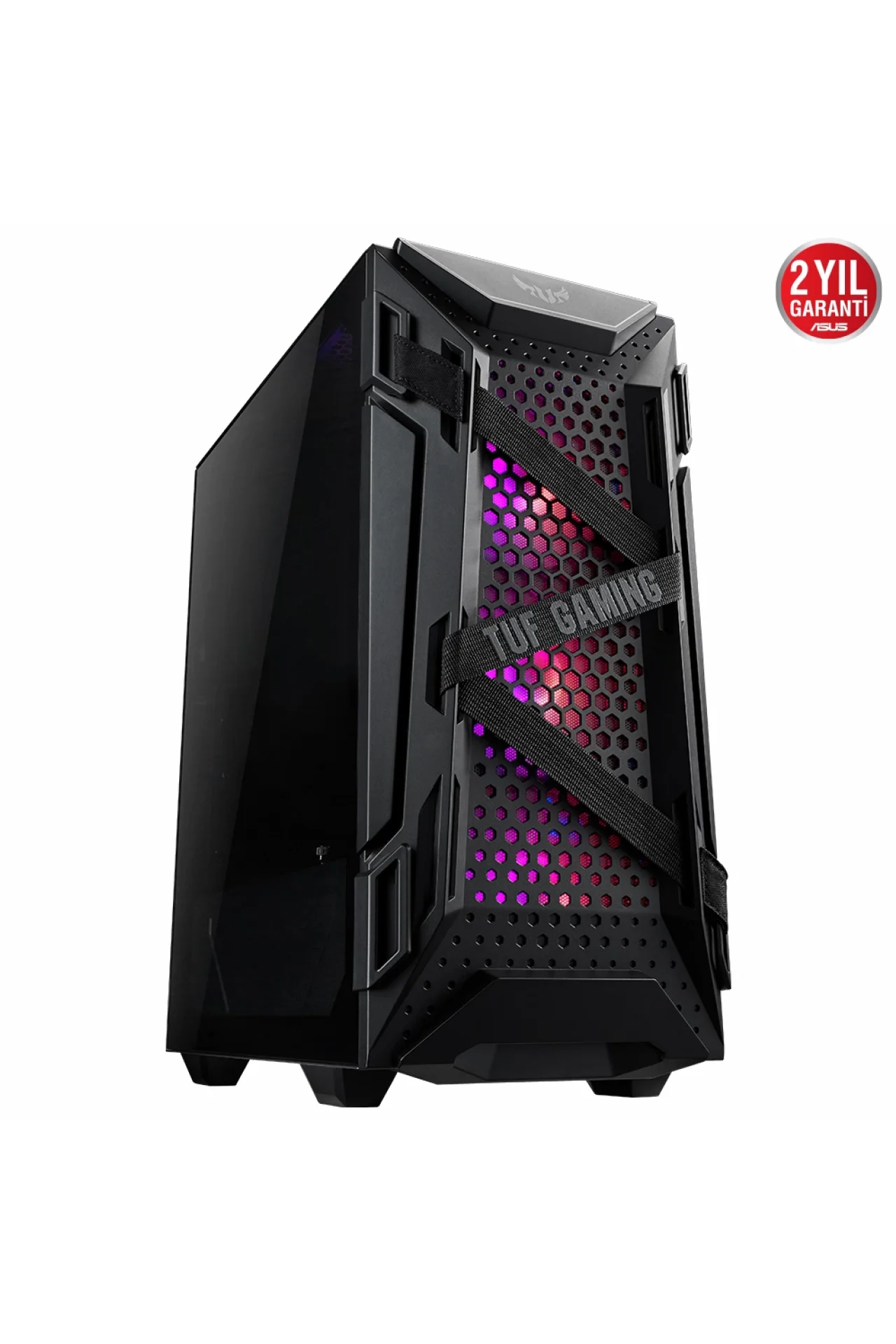 Asus TUF Gaming GT301 GamingGenTR Edition RGB Temperli Cam USB 3.1 Mid Tower Kasa