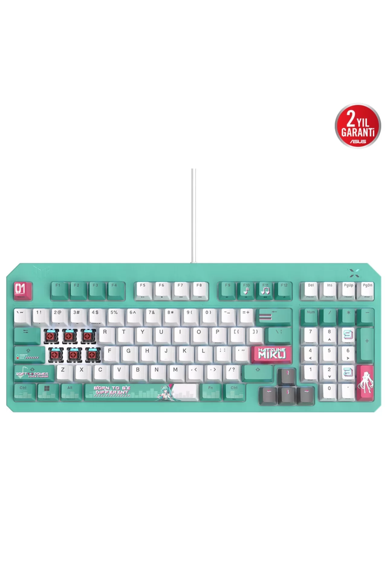 Asus Tuf Gaming K3 Gen II Hatsune Miku Klavye