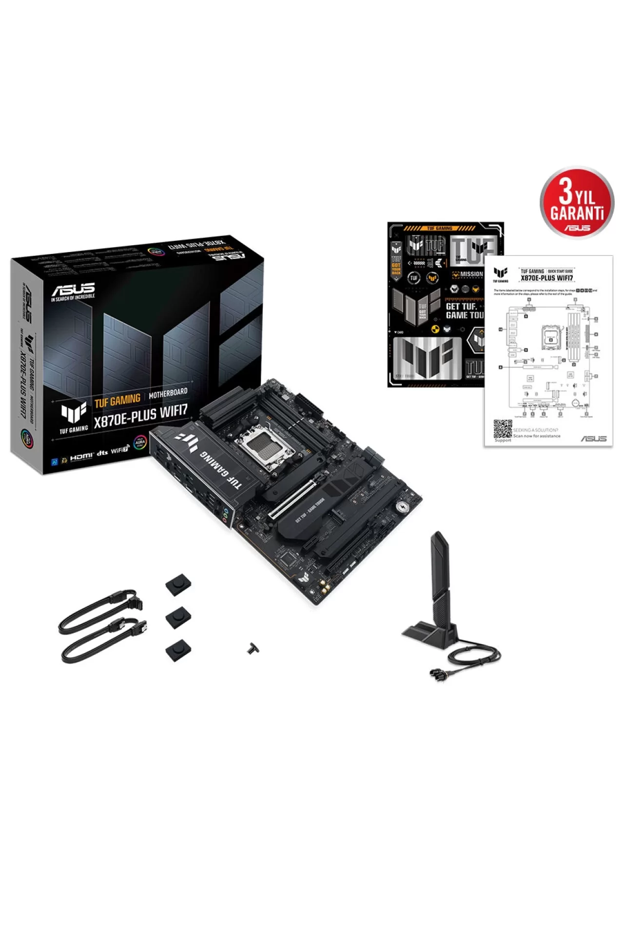 Asus Tuf Gaming X870E-PLUS WIFI7 8000MHz Anakart