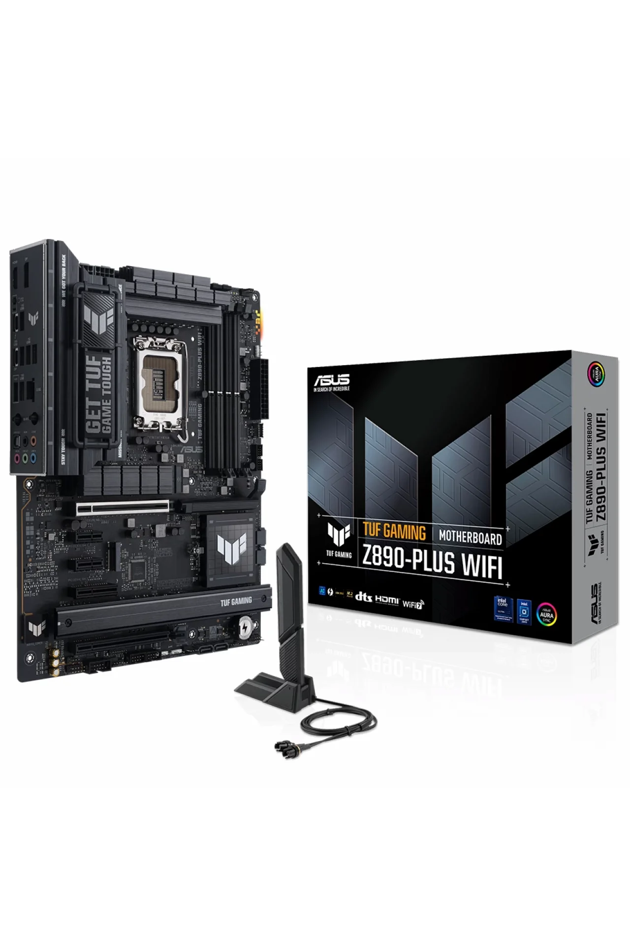 Asus TUF Gaming Z890-Plus WiFi 9066MHz (OC) DDR5 Soket LGA1851 M.2 HDMI DP ATX Anakart