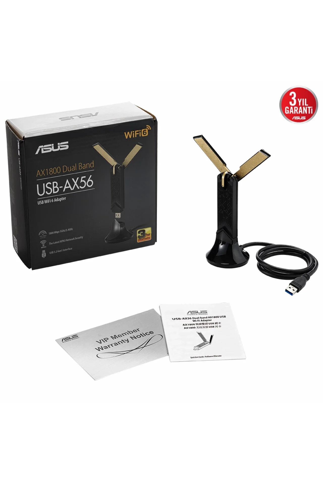 Asus AX56 AX1800 1800Mbps Dual Band WiFi Adaptör