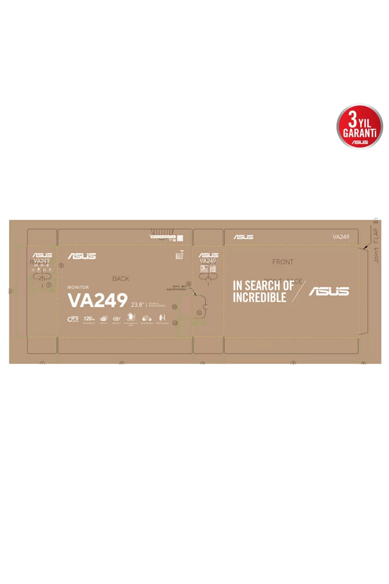 Asus VA249QGS 23.8 inç 120Hz 1ms Full HD Monitör