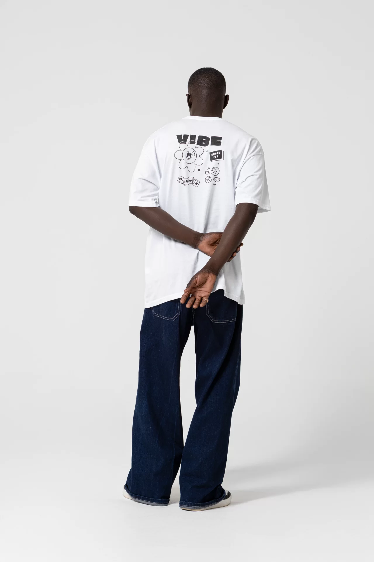 Vibe Since 1991 Oversize Beyaz T-Shirt