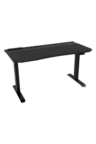 ION X Çift Motorlu Yükseklik Ayarlı 140x70 Siyah Renk Çalışma ve Oyuncu Masası