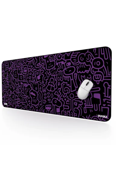 Hawk Doodle 90x40 Mouse Pad
