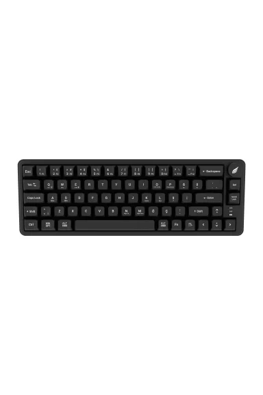 HK251 Membrane RGB Kablosuz/Bluetooth Siyah %65 Türkçe Gaming Klavye