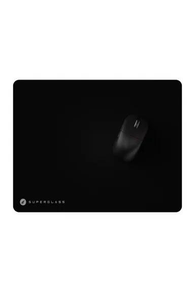 HM20 SuperGlass Kaymaz Taban 5mm Temperli 42x33 Cam Siyah Mousepad