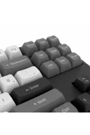 HK220 Membrane RGB Kablosuz/Bluetooth Siyah Beyaz TKL Türkçe Gaming Klavye
