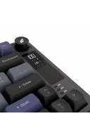 HK255 Membrane LCD RGB Kablosuz/Bluetooth Gri Mor %75 Türkçe Gaming Oyuncu Klavye