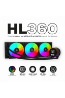 HL360 Frostbite 360mm Led ARGB AM5 ve LGA1700 Uyumlu Siyah Sıvı Soğutucu