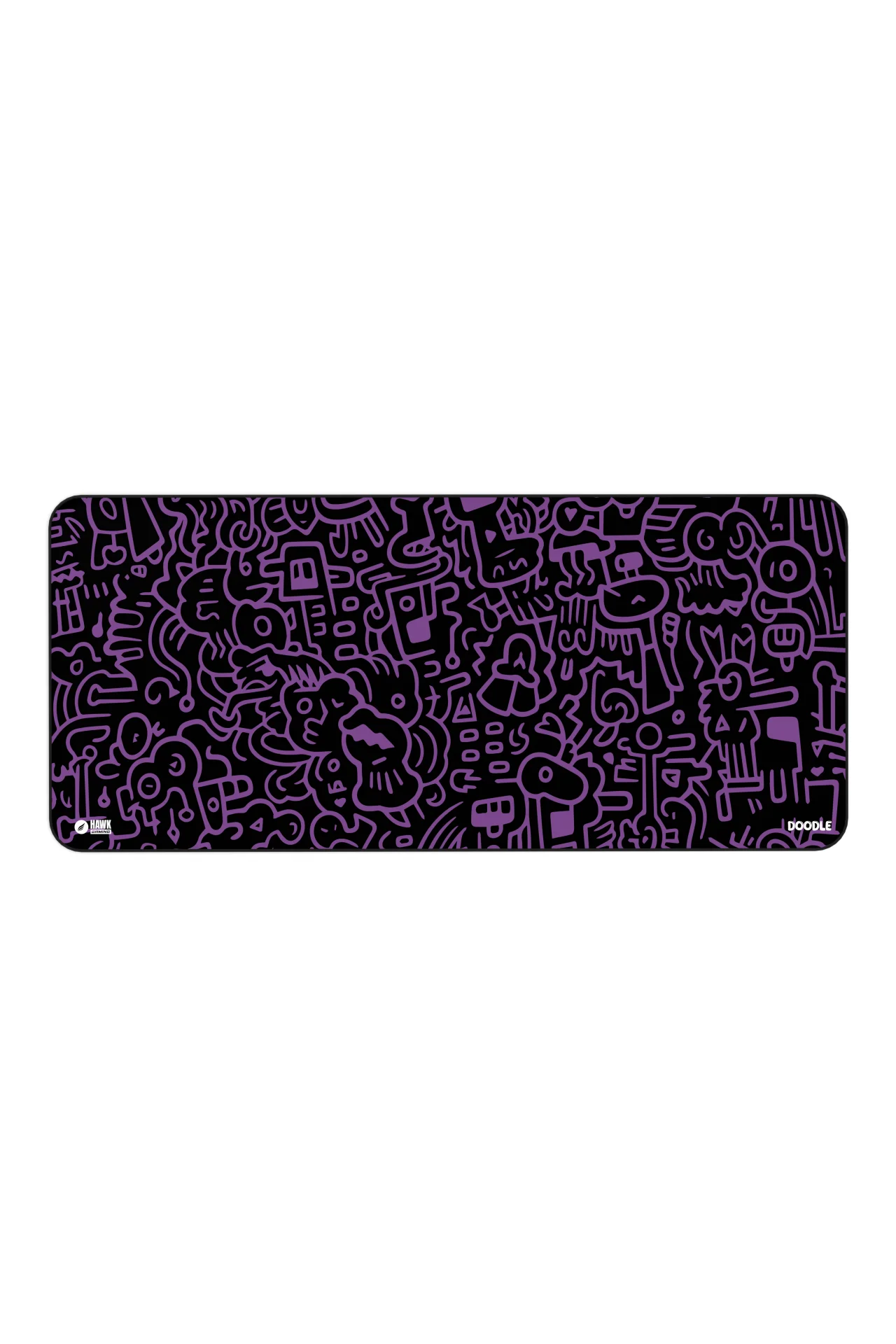 Hawk Doodle 90x40 Mouse Pad