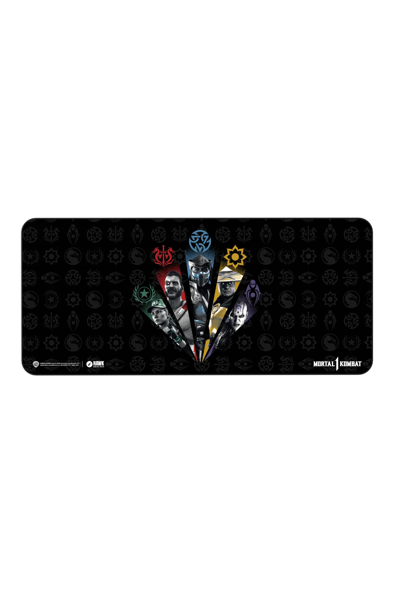 Hawk Mortal Kombat Fighters 90x40 Mouse Pad