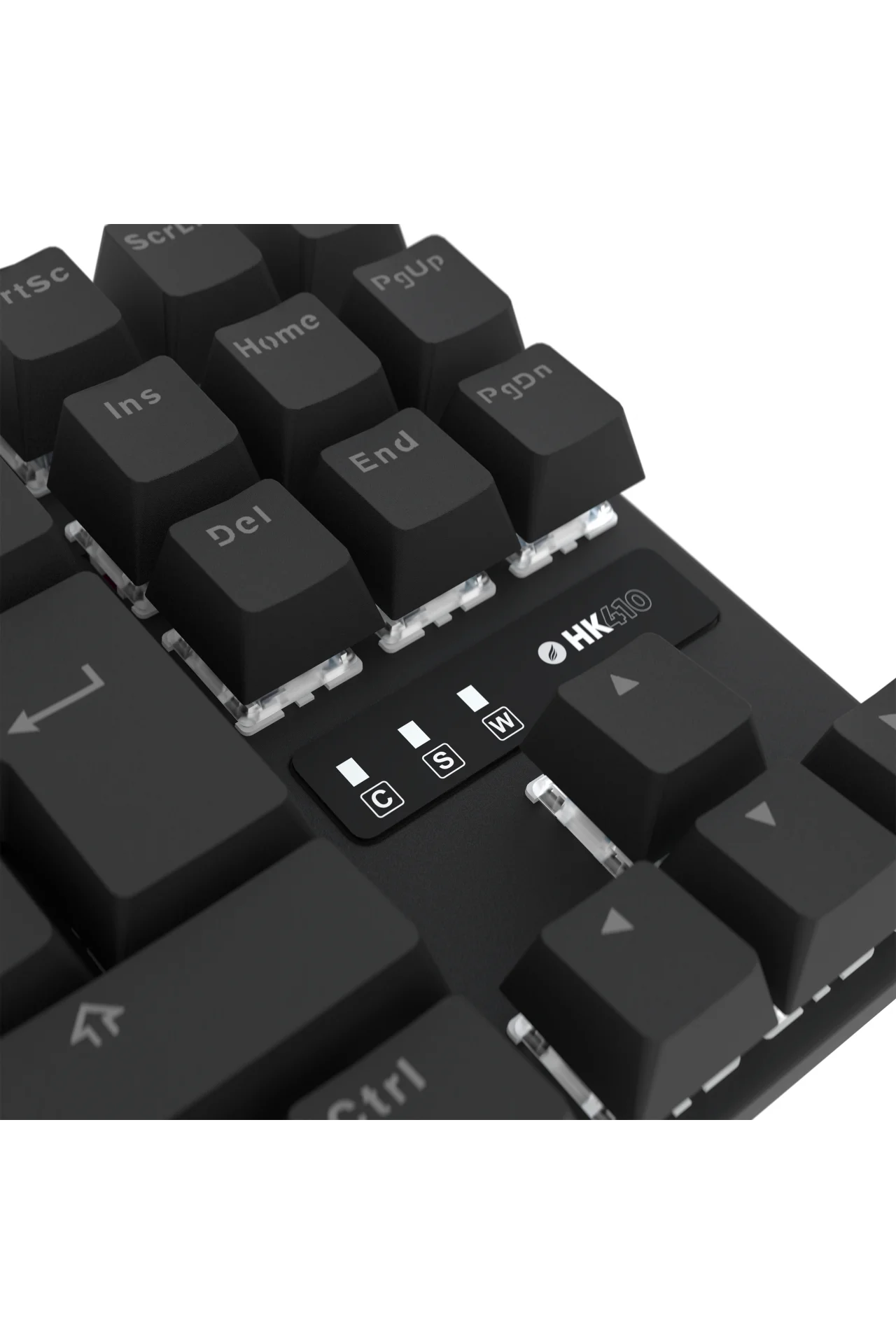 HK410 Mekanik Mavi Switch 19 Mod RGB Kablolu Siyah TKL Türkçe Gaming Klavye