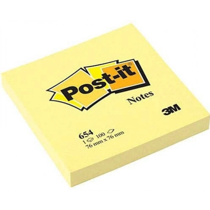 POST-IT YAPIŞKANLI NOT KAĞIDI SARI 76x76 100 YP