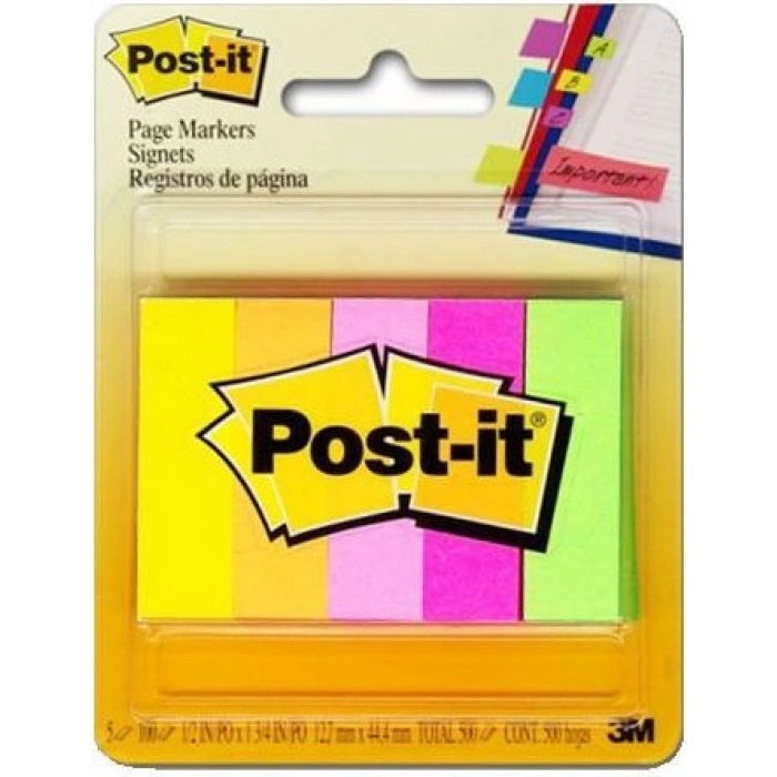 POST-IT INDEX İŞARET BANDI 5 RENK x 100 YP 670/5