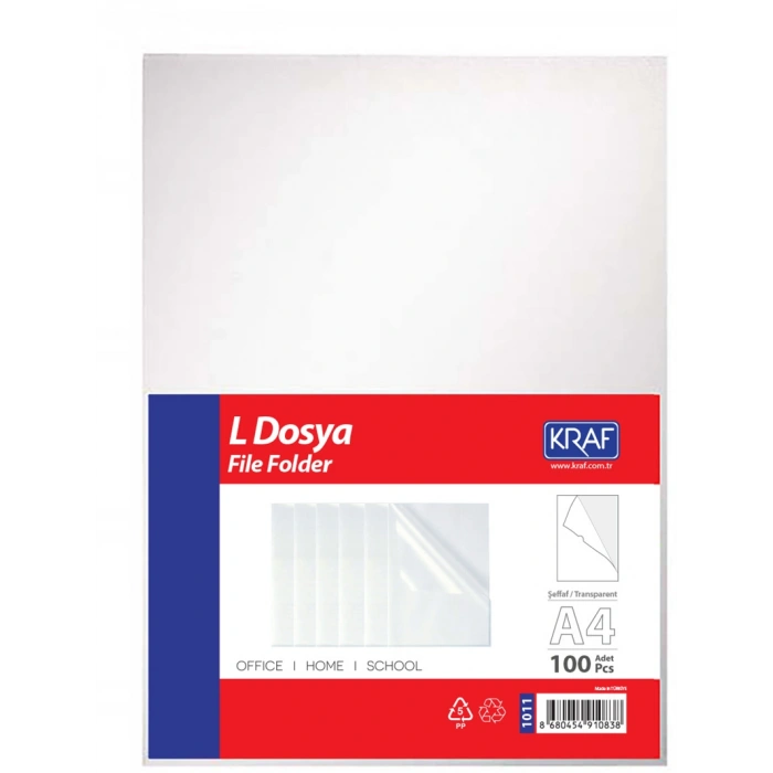 KRAF L POŞET DOSYA A4 100 LÜ