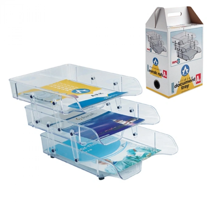 ARK HAREKETLİ EVRAK RAFI 3’lLÜ SET