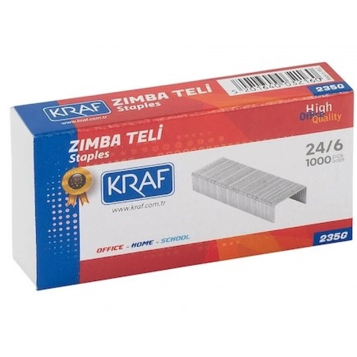 KRAF ZIMBA TELİ 24/6 BEYAZ 1000 Lİ