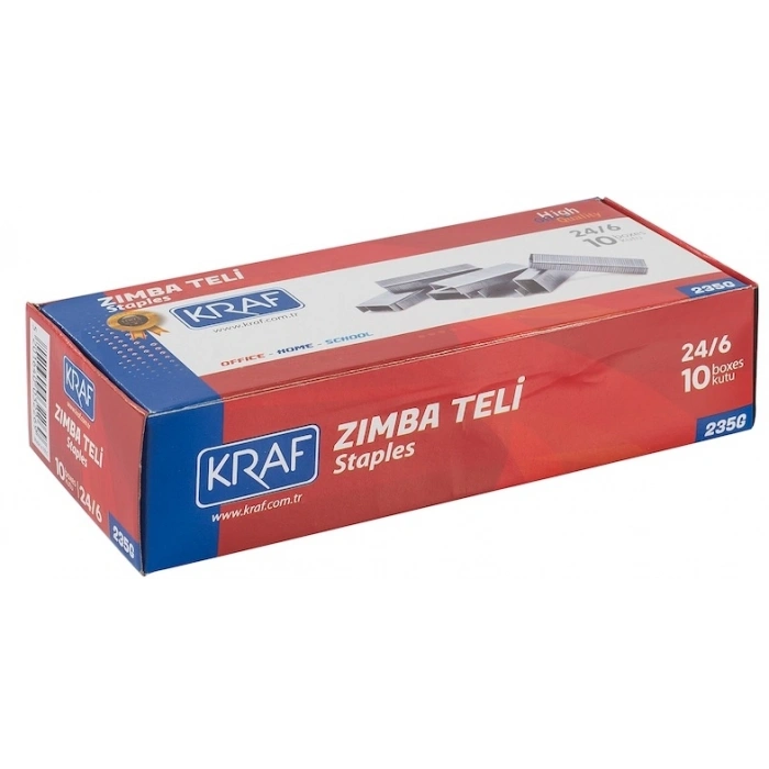 KRAF ZIMBA TELİ 24/6 BEYAZ 1000 Lİ