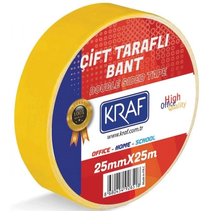 KRAF ÇİFT TARAFLI BANT 25mm x 25m
