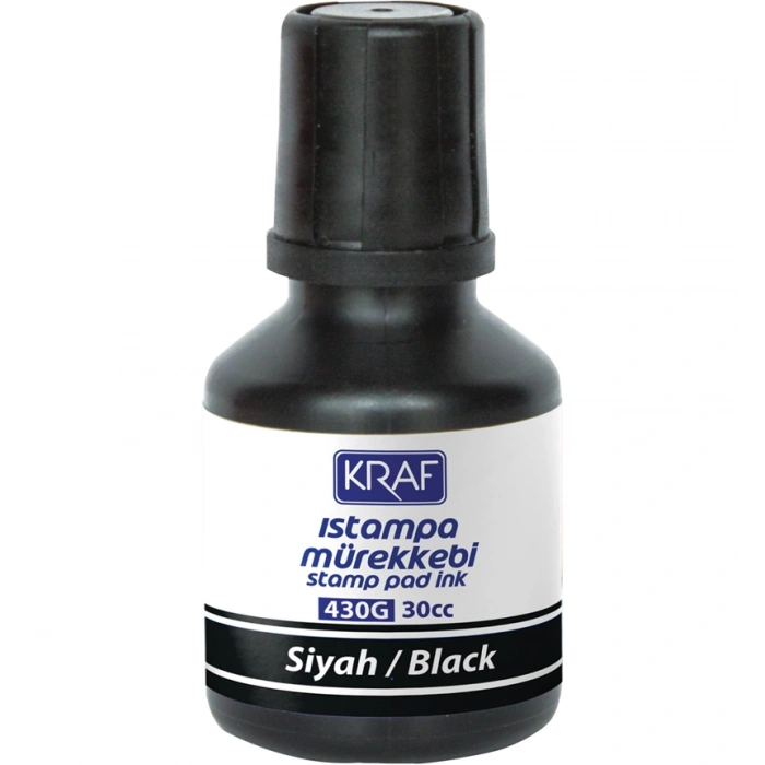 KRAF ISTAMPA MÜREKKEBİ 30cc SİYAH