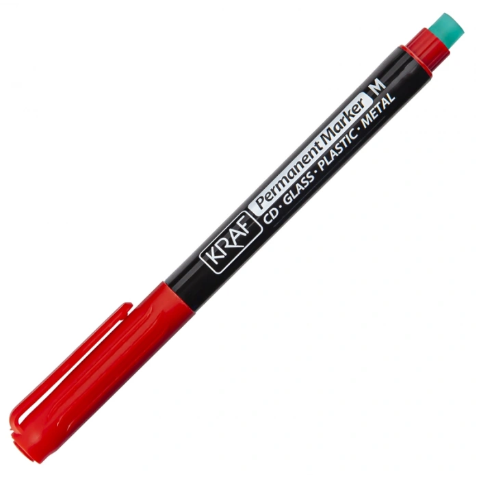 KRAF ASETAT KALEMİ SİLGİLİ (M) KIRMIZI