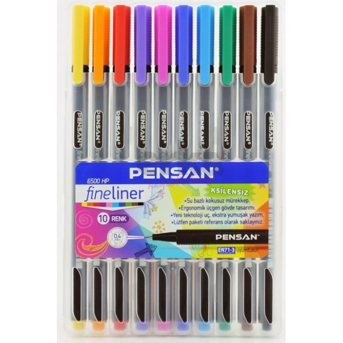 PENSAN FINELINER 10 LU PLASTİK KUTU