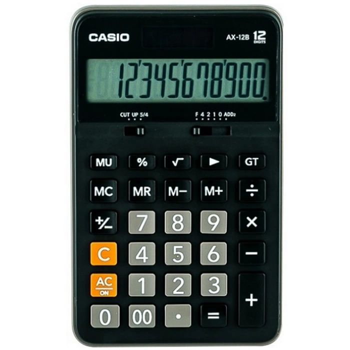 CASIO HESAP MAKİNESİ MASAÜSTÜ AX-12B 12 HANE