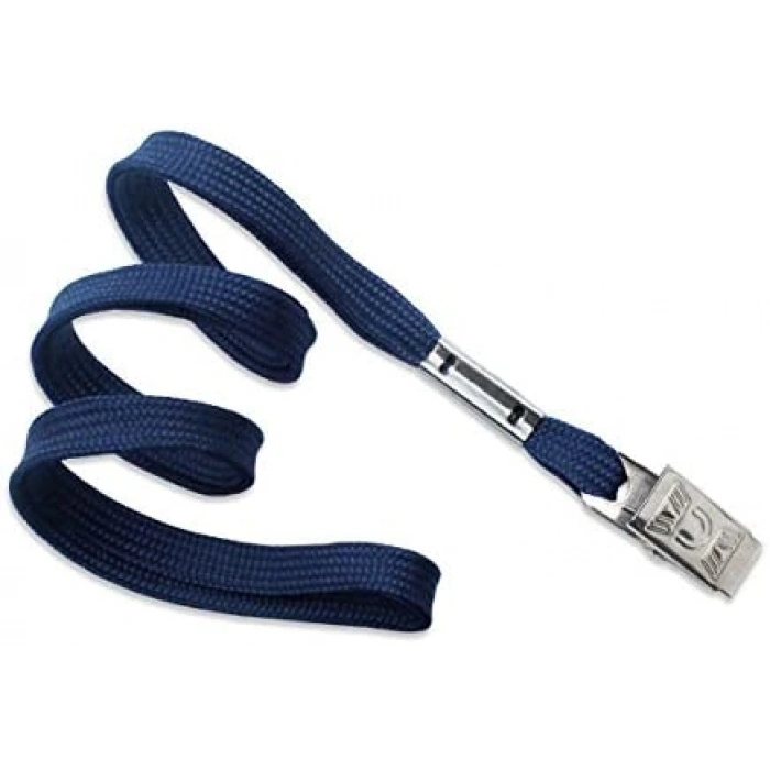 KRAF KART ASKI İPİ METAL KLİPS LACİVERT