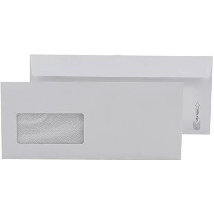 OYAL ZARF DİPLOMAT 10.5x24 110 GR BEYAZ PENCERELİ