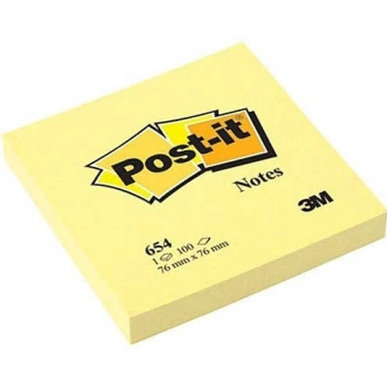 POST-IT YAPIŞKANLI NOT KAĞIDI SARI 76x76 100 YP