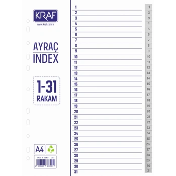 KRAF SEPERATÖR 1-31 RAKAM