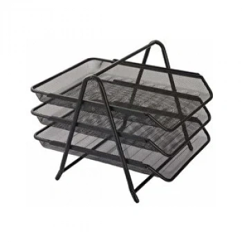 KRAF PERFORE EVRAK RAFI METAL 3 KATLI  SİYAH