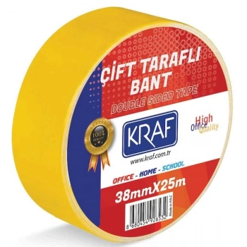 KRAF ÇİFT TARAFLI BANT 38mm x 25m
