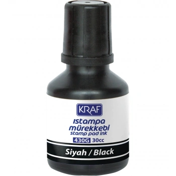 KRAF ISTAMPA MÜREKKEBİ 30cc SİYAH