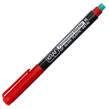 KRAF ASETAT KALEMİ SİLGİLİ (M) KIRMIZI