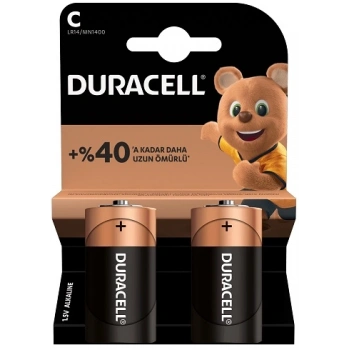 DURACELL PİL 2 Lİ C ORTA BOY LR-14
