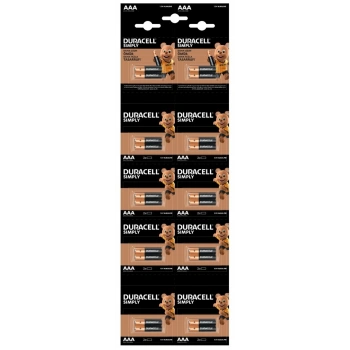 DURACELL PİL 20 Lİ AAA KALEM KARTELA (2x10)