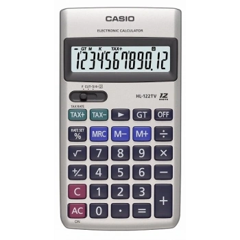 CASIO HESAP MAKİNESİ CEP TİPİ HL-122TV 12 HANE