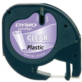 DYMO ŞERİT LETRATAG PLASTİK 12MM x 4MT ŞEFFAF
