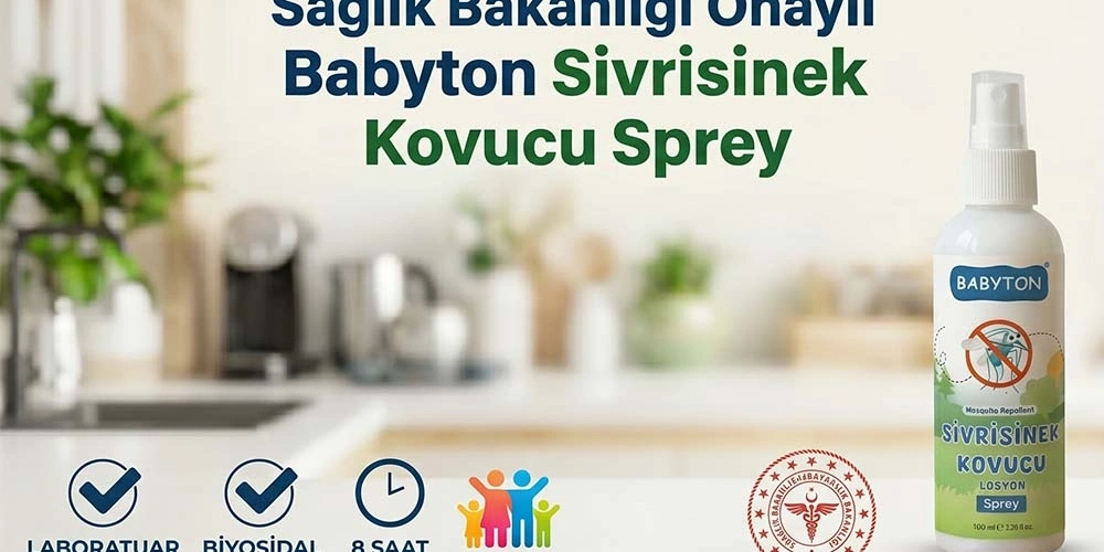 Sağlık Bakanlığı Onaylı Babyton Sivrisinek Kovucu Sprey
