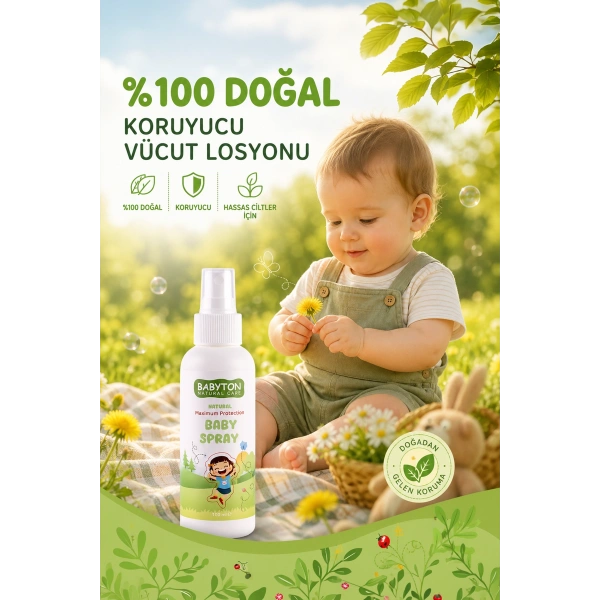 %100 Doğal Koruyucu Vücut Spreyi 100 ml