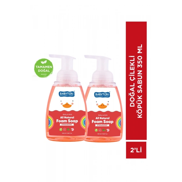 SET Çilek Köpük Sabun 2li Set 350 ml